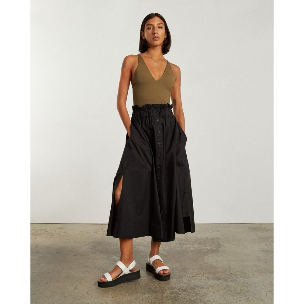 Everlane Paper Bag Skirt - Black